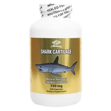 100% Natual Shark Cartilage Freeze Dried 750mg 300 Caps