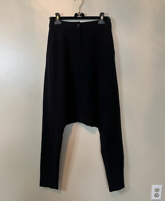 Vintage LIMITED By Ronen Chen Rare 90s Black LowCrotch HighWaisted Harem Pants 6
