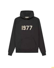 NWT FEAR OF GOD ESSENTIALS HOODIES SS22 1977 "IRON" AUTHENTIC SIZE (XXS-XXL)