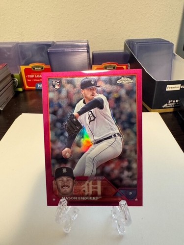 Mason Englert 2023 Topps Chrome Update Magenta /399 RC Detroit Tigers