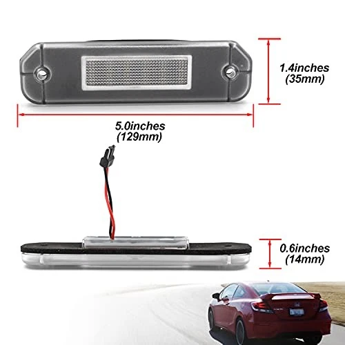 For 96-98 Honda Civic 4 Door Sedan LED License Plate Light Car Auto Accessories Foto 4 de 4