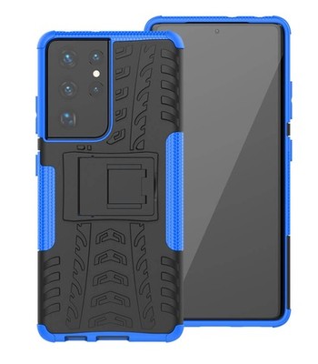 Case for Samsung Galaxy S21 Ultra Rugged Amour Phone Cover Blue