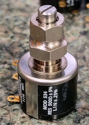 Vishay Spectrol  534 series 500 ohm 5%  10 Turn   Lin .25%   New With Shaft Lock