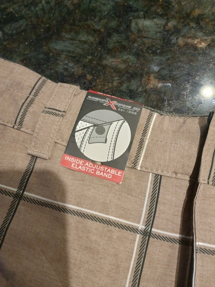 Zero Xposur Boys Shorts Performance Plaid Kids Size 12 NEW With Tags M58907 - Image 3 of 4