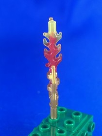 Lego 70144 Legends Of Chima Weapon Sword Pearl Gold / Red Replacement Part Piece