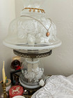 Gone with the wind clear Lamp, White roses Shade, Knob Control, Corded Electric — photo 1