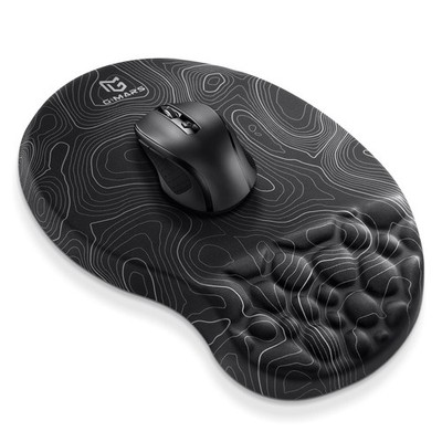 Upgrade Ergonomic Mouse Pad Wrist Rest with Memory Foam Massage Bump, Enlarge...