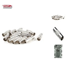 15 Pcs BNC Female to BNC Female CCTV Security Camera Adapter Straight Connector