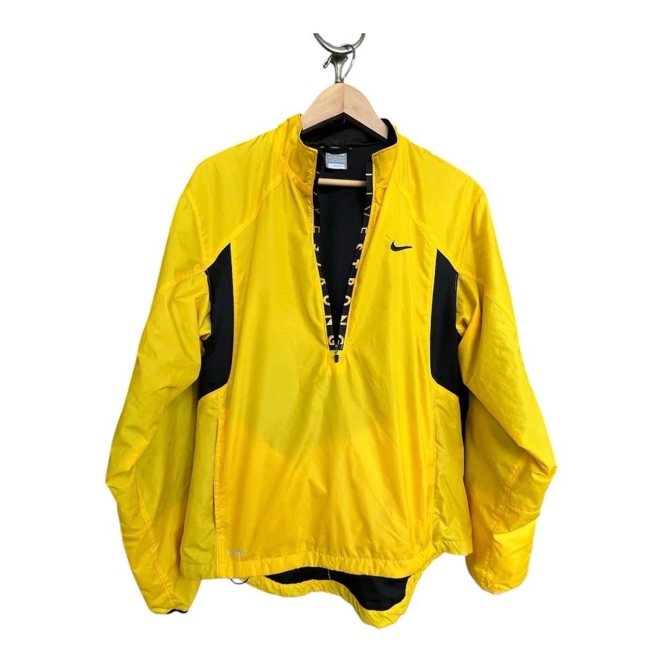 Chaqueta Nike Livestrong Para Hombre Mediana Cortavientos Pullover Ciclismo FitDry Correr Foto 2 de 4