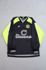 Vintage Borussia Dortmund BVB 1995-96 Away Soccer Jersey Long Sleeve Nike Shirt