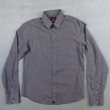 Untuckit Shirt Men Small Slim Fit Wrinkle Free Button Up Long Sleeve Sangiovese