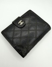 1990s Chanel  CC  Quilted Lambskin Bi-Fold Snap Wallet