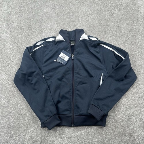 Umbro Full Zip Soccer Jacket Youth Size Small Navy Blue White - Picture 1 of 10