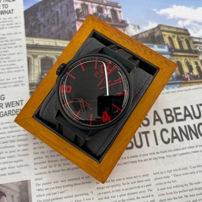 U-Boat Darkmoon Red Glass PVD Oil Watch 152535923