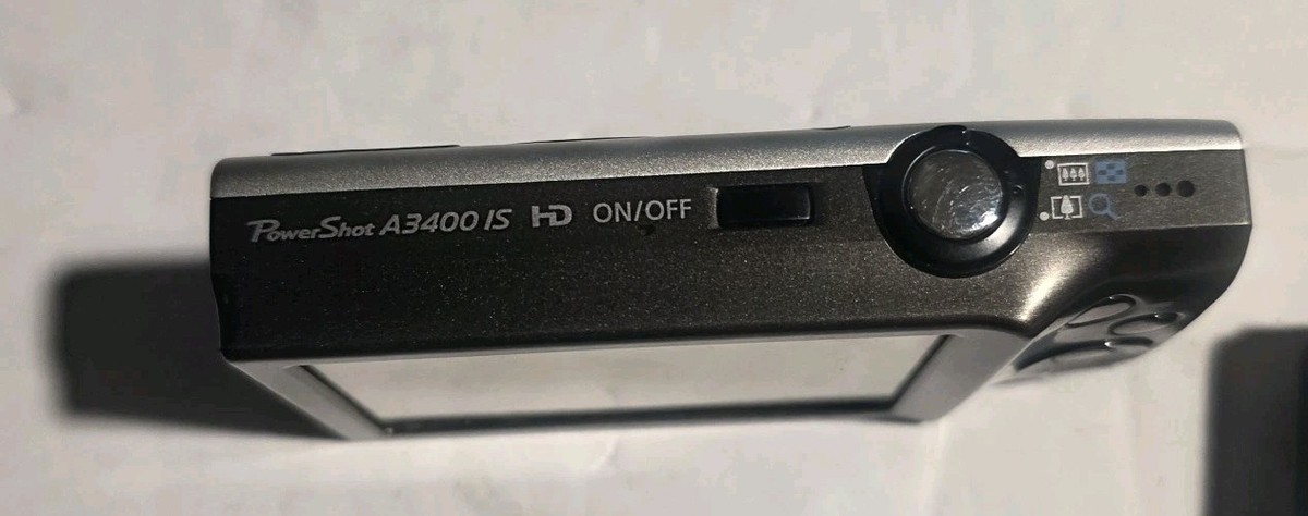 Canon PowerShot A3400 IS 16.0MP Digital Camera - Black for sale