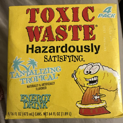 Toxic Waste Energy Drink 16oz 4pk -  Tantalizing Tropical
