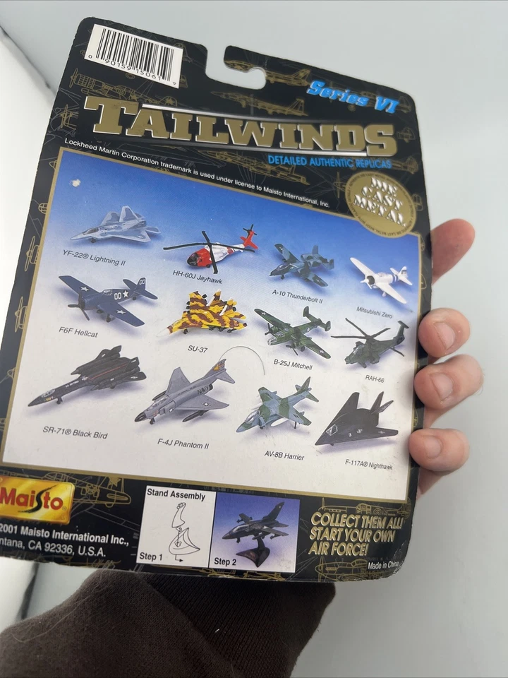 Hard To Find Maisto Tailwinds F-117 Nighthawk Stealth Aircraft #15088! - Image 3 of 3