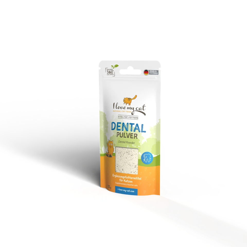 I LOVE MY CAT NATURAL CAT FOOD ILMC Dental Pulver Nahrungsergänzung für Katzen - 35 g