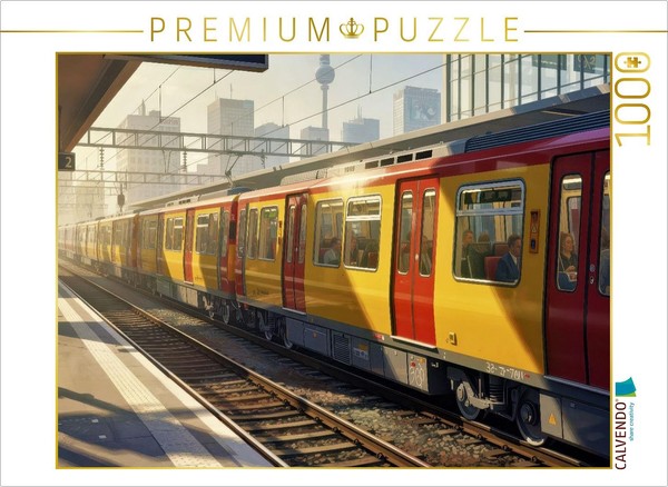 Calvendo Puzzle More Trains For Berlin | 1000 Pieces, Finished Size 25.2 × 18.9-image