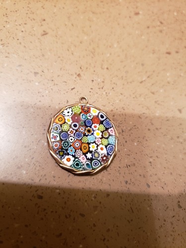 Glass Of Venice Murano Glass Millefiori Pendant