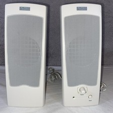 Altec Lansing ACS22 Computer Speakers Multimedia System - White - Tested Working