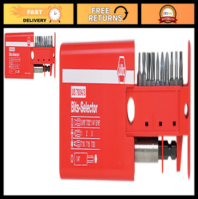 ''Slotted Phillips Torx Bit Selector Set with Magnetic 1/4-Inch Bit Holder''