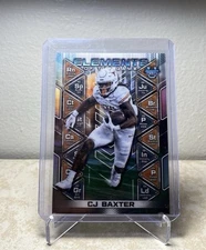 2024 Bowman U Best Football #EG-8 CJ BAXTER Elements of The Game Refractor Texas