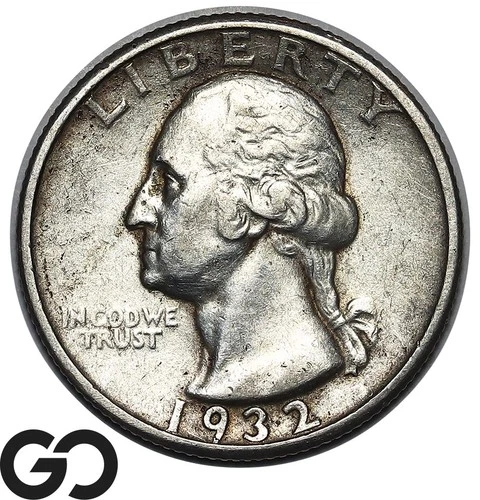 1932-D Washington Quarter, XF Low Mintage Key Date
