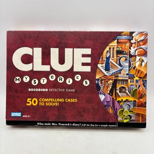 Clue Mysteries COMPLETE Parker Brothers 2005 Classic Detective Crime Mystery