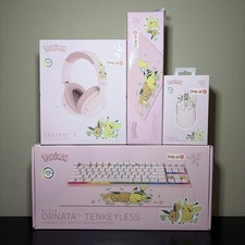 Razer Pokemon Pink Pikachu and Eevee Full Set...