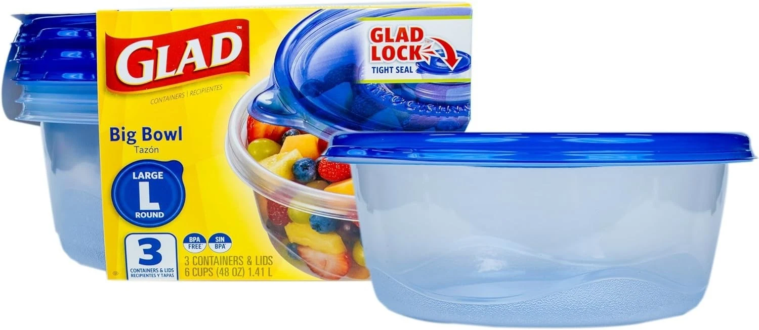 Ware 48 Oz Airtight Food Storage Containers - Set of 3 for Easy Organization