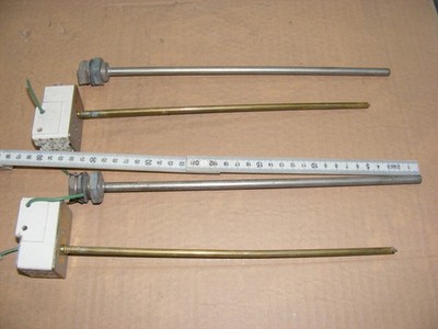 2 Stück SAUTER TB 274 Einstellbarer Tauchthermostat 20 - 95 ° Hülse 300 mm Gebr.