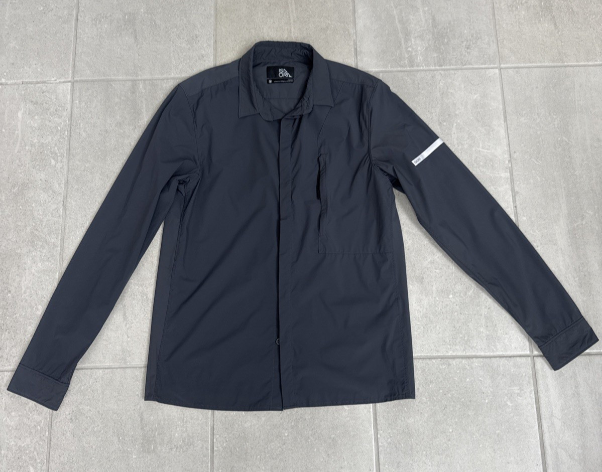 Isaora Gray Button Down Collared LS Size M - image 1