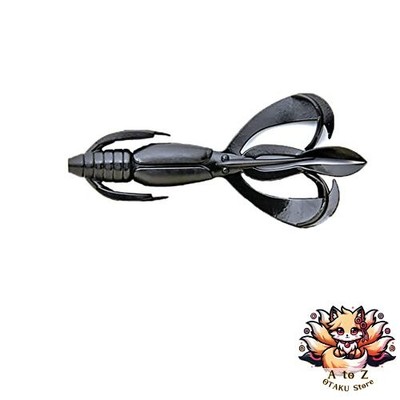 NEW Keitech Crazy Flapper 2.4 inch #001 Black