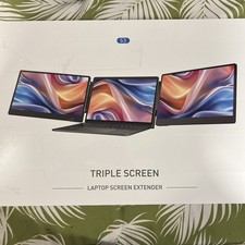 S2 Triple Screen Laptop Extender 14-inch 1920x1080p with Power Cables-Open Box