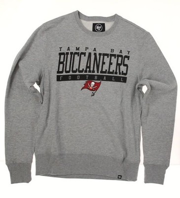 Tampa Bay Buccaneers Sideline Block Crew Mens Gray S