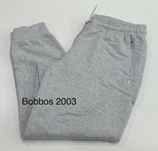 Champion Men's Side Zipper Pockets Drawstring Jogger, Gray, Size L