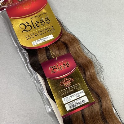 Bless European Bulk Hair Extensions F4/30 18'' 100% Human Hair Wavy