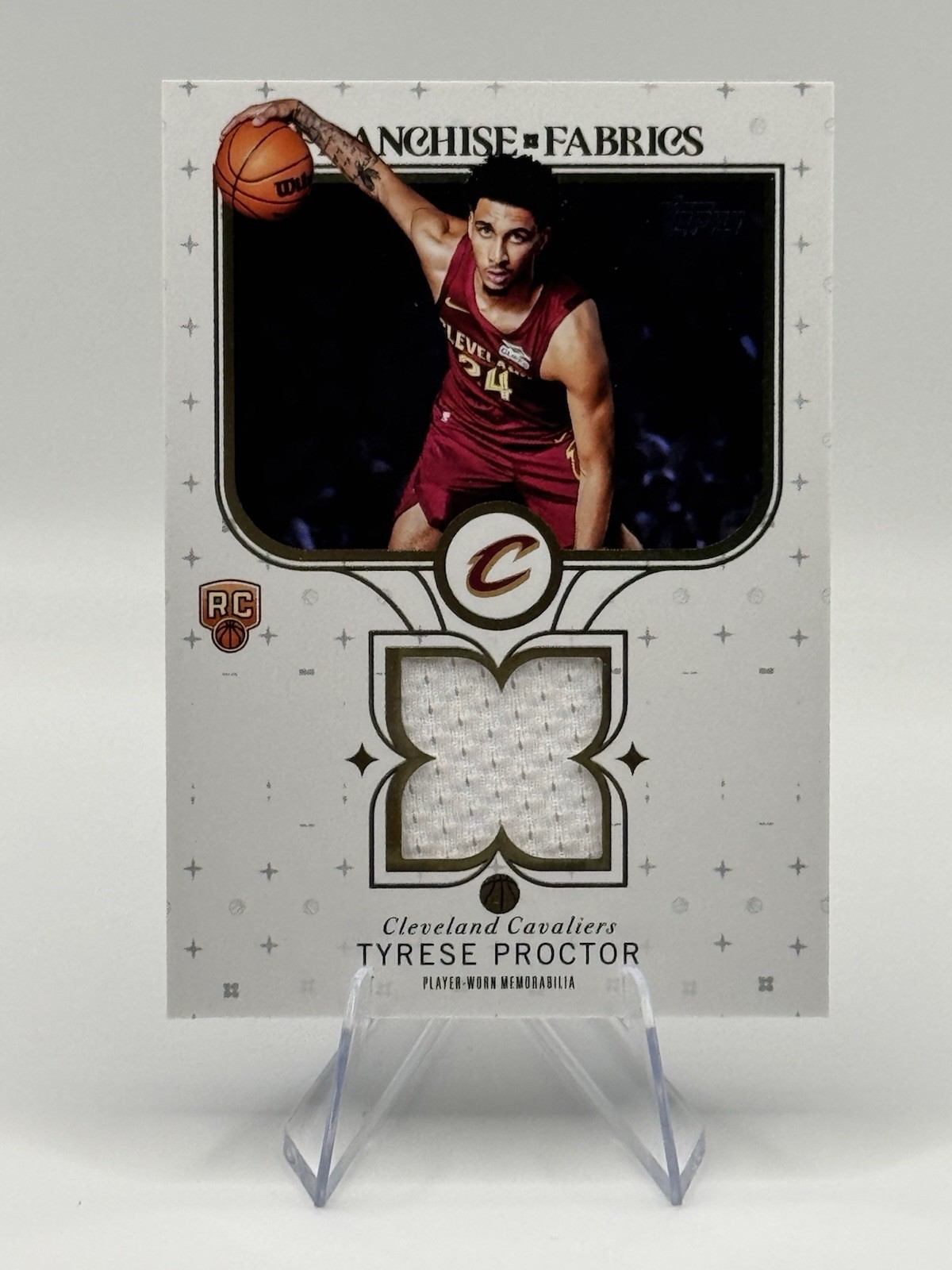 2025-26 Topps Rookie Franchise Fabrics Tyrese Proctor #FF-TP Cavaliers NBA