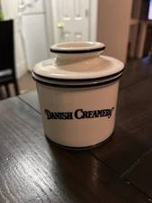 L. Tremain Blue Banded 2023 Original Butter Bell Crock Keeper Danish Creamery