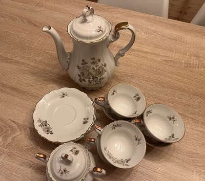 Edelstein Bavaria Maria Theresia Kaffeeservice Goldrand 16-tlg Vintage