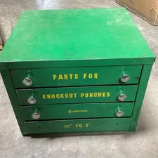 GREENLEE  4 DRAWER CABINET KNOCKOUT PUNCH KIT 12 3/4” X 11 1/4” X 10”(EMPTY)