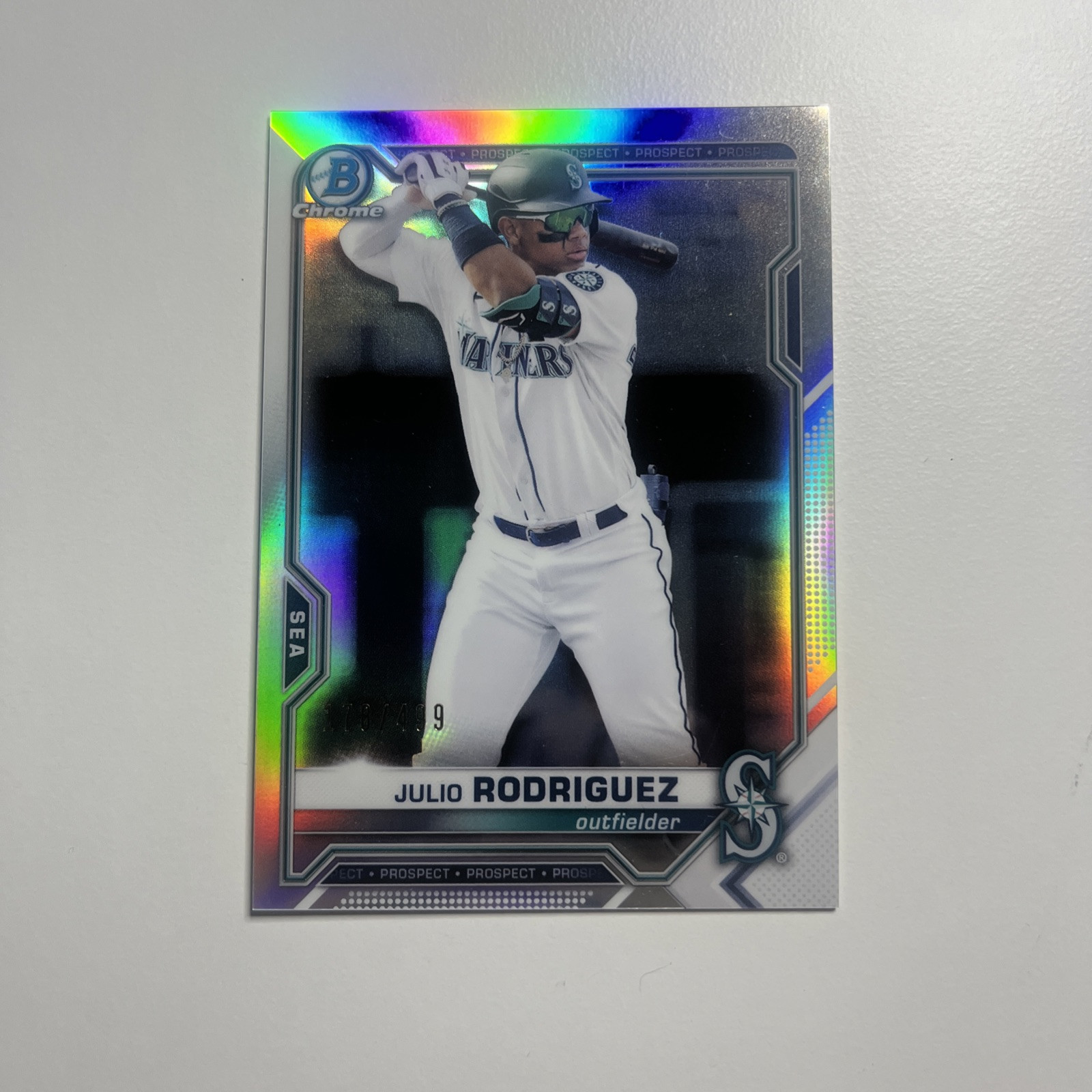 2021 Bowman Chrome Prospects Refractor /499 Julio Rodriguez #BCP-231