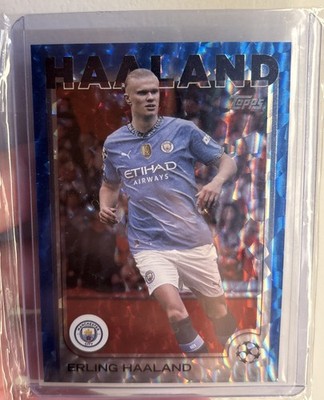 2024-25 Topps Uefa Club Competitions - Erling Haaland #9 Icy Blue /75