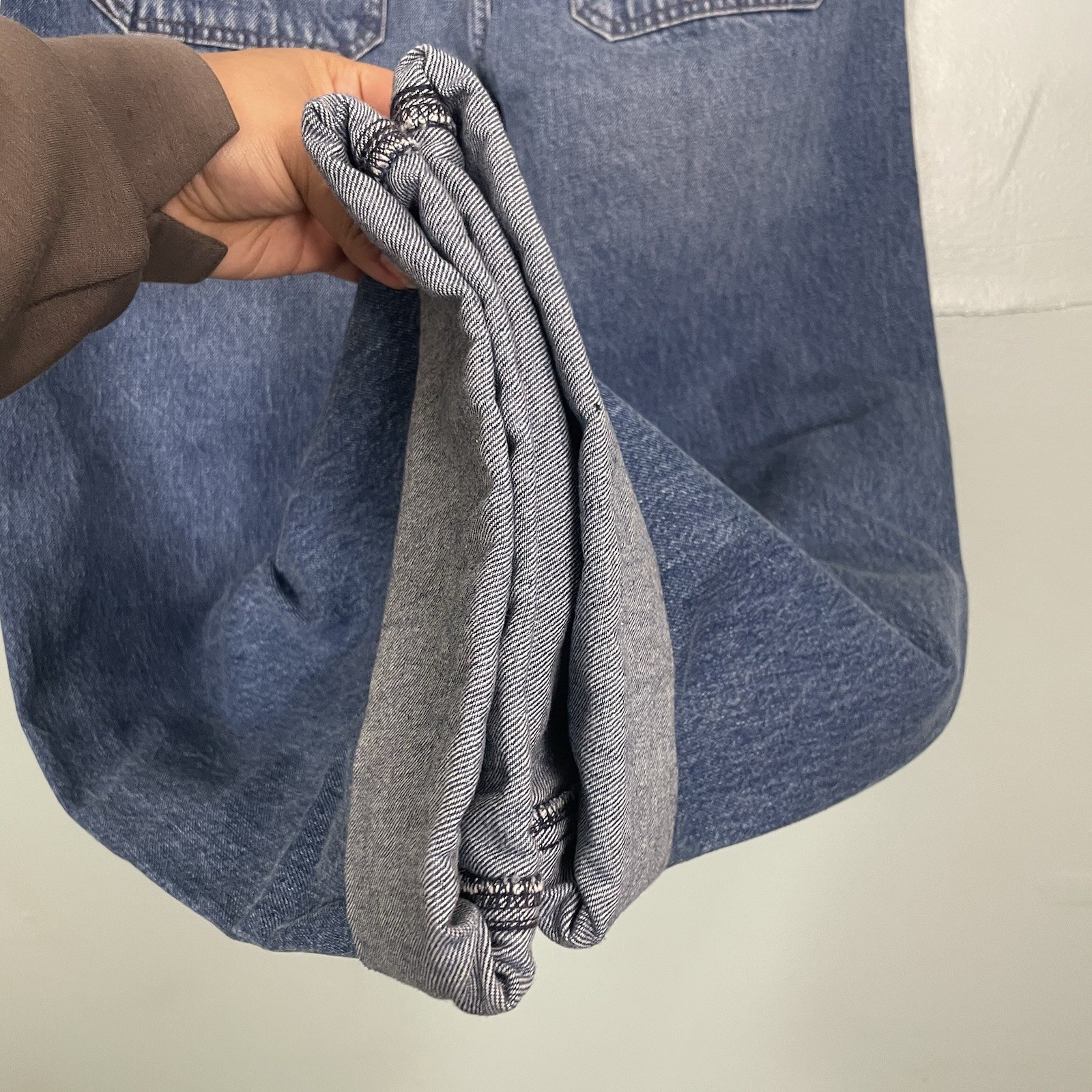 AG Adriano Goldschmied Mercer Cuffed High Rise Barrel Jeans Women Sz 29 Nouveau thumbnail 8