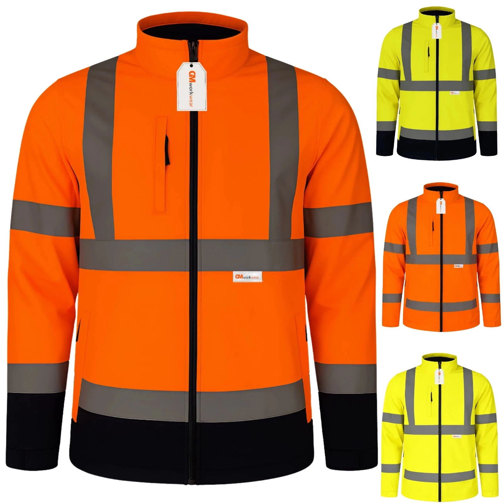 Hi Vis Softshell Jacket Fleece Lined RIS-3279-TOM Rail Safety Workwear PPE UK
Opens in a new window