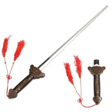 25-86cm Sword Swallowing Illusion Close Up Street Magician Real Magic Trick Prop