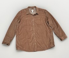 Vntage LL Bean Jacket Sherpa Lined Brown Cord...