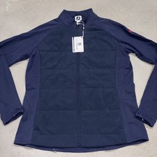 FootJoy Womens Hybrid Midlayer Golf Jacket Navy Full-Zip Sz Large