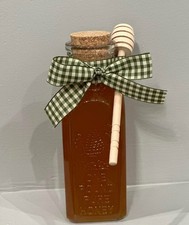 Raw Honey 1 lb 454g -100 Wildflower Local Organic Unfiltered CLASSIC GLASS JAR